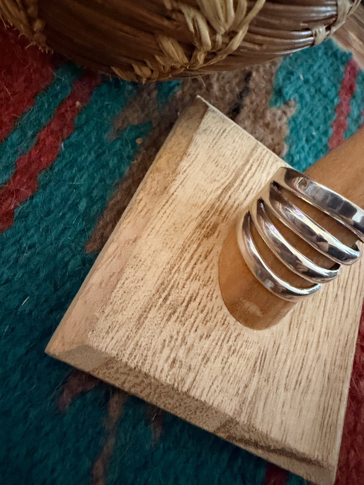 Handcrafted Sterling Silver Band Ring Nizhoni Traders LLC