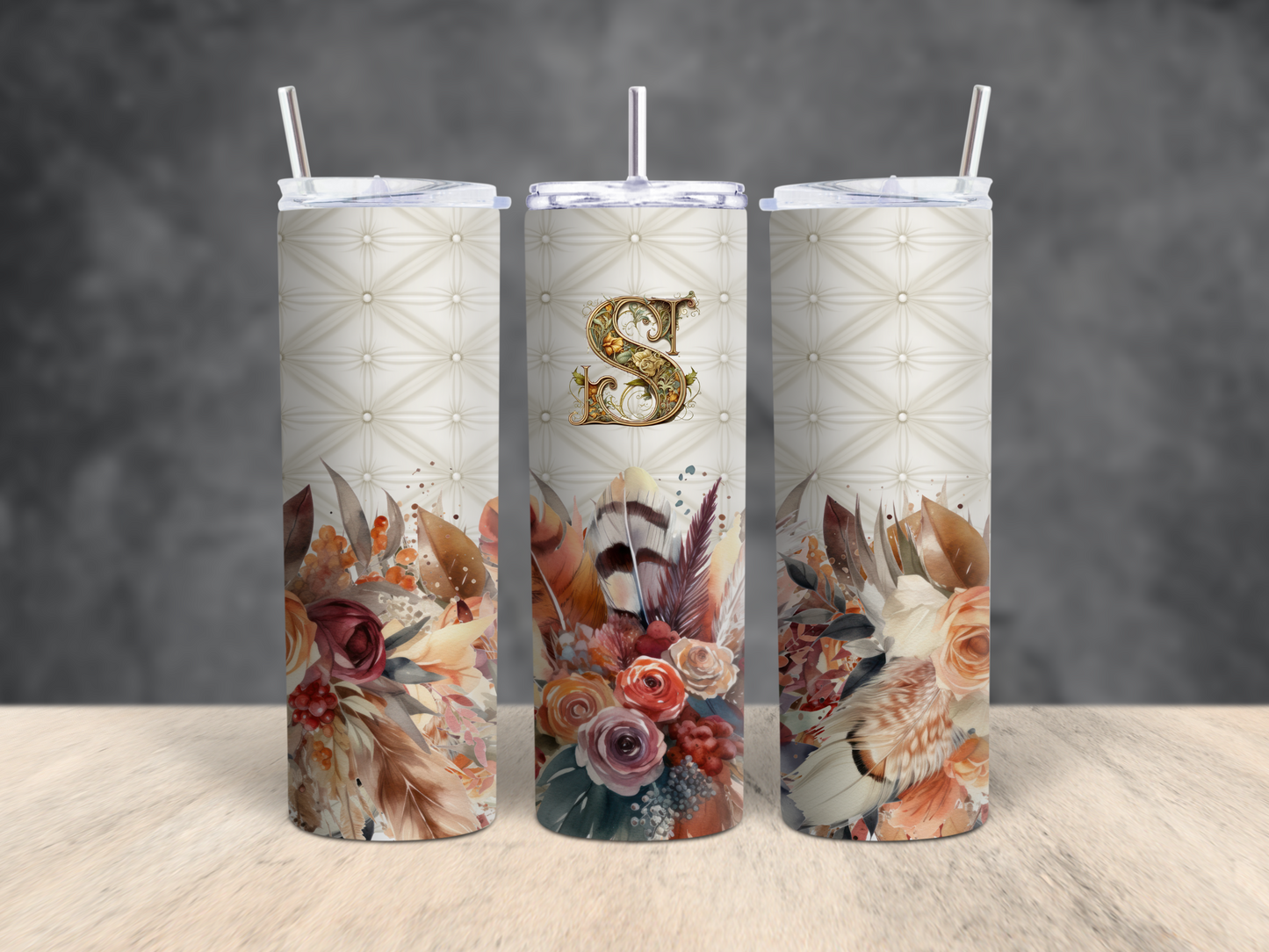 Feathered and Lettered 20 oz Insulated Tumbler CedarHill Country Market