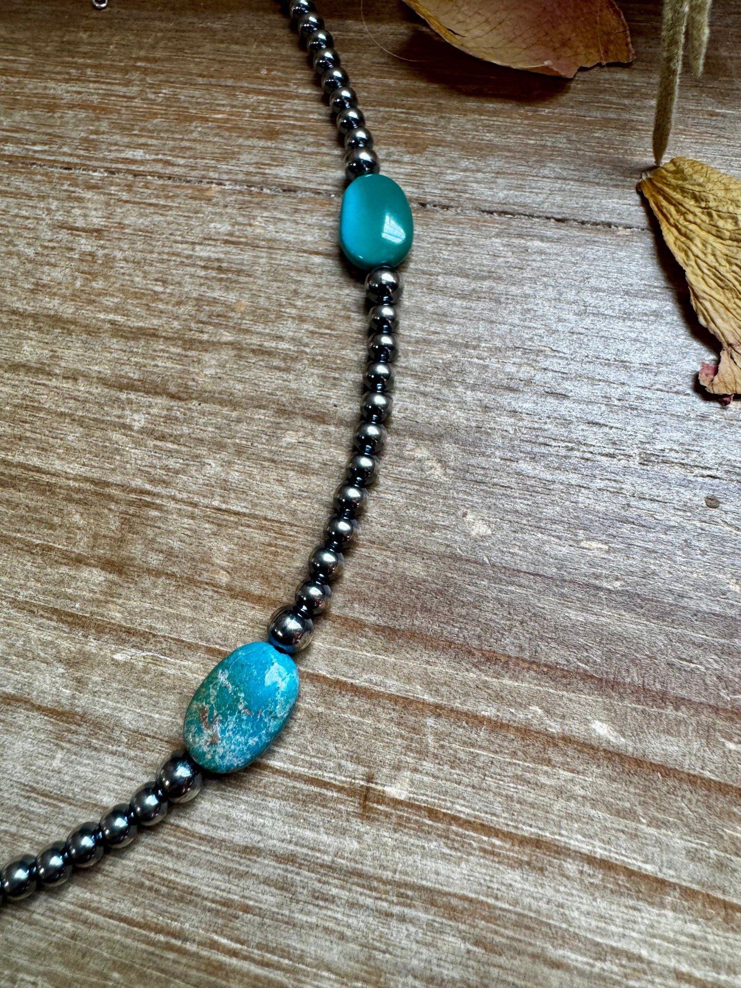 15-Inch Turquoise Necklace with 4mm & 5mm Beads The Bijoux FAB Jewelry