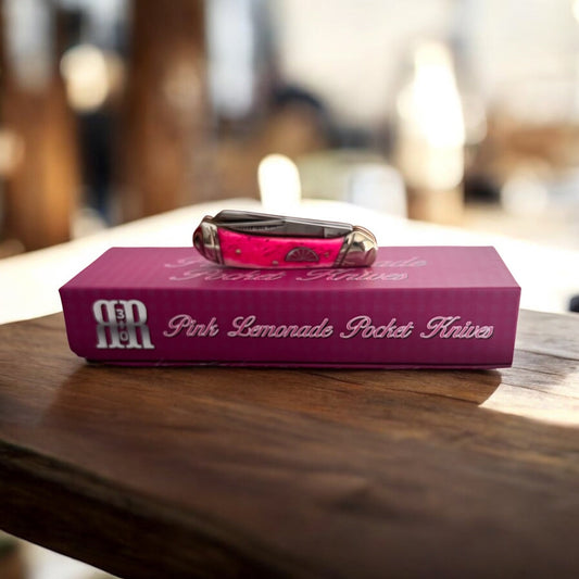 Tiny Trapper, Pink Smooth Bone Pocket Knife 6010 CedarHill Country Market