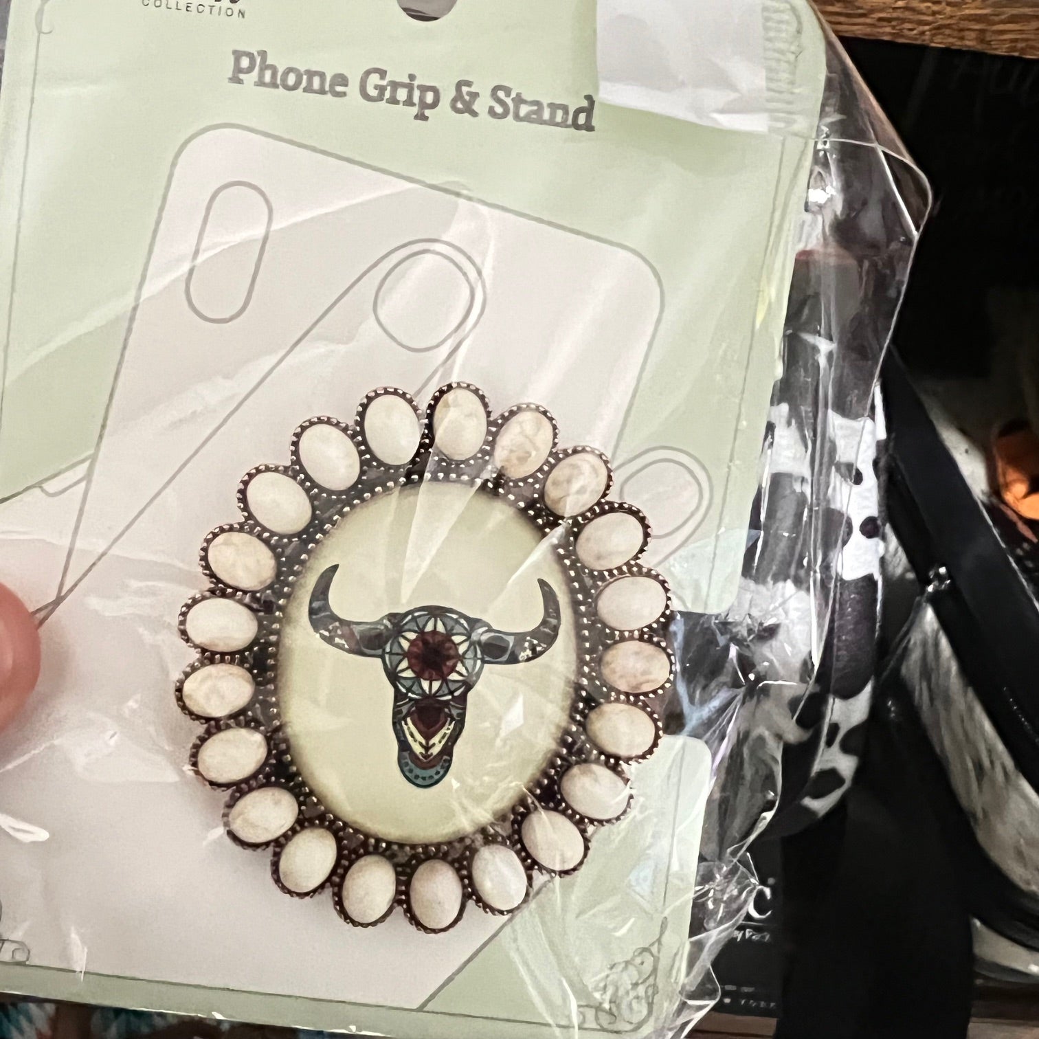 Western Bull Pop Socket Phone Grip Stands Cedar Hill Country Market