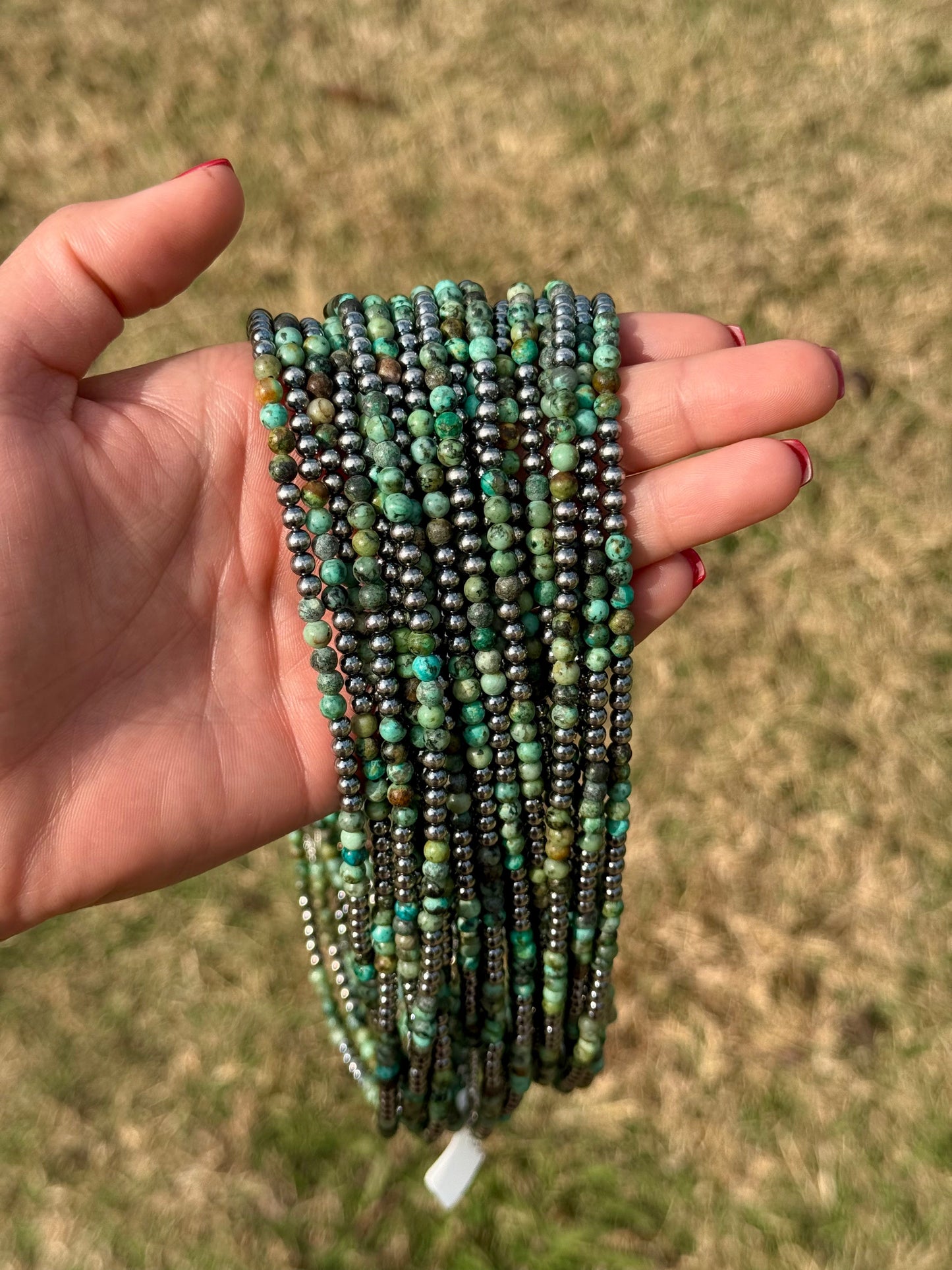 Sterling Silver & African Turquoise Necklace – 19” The Bijoux FAB Jewelry