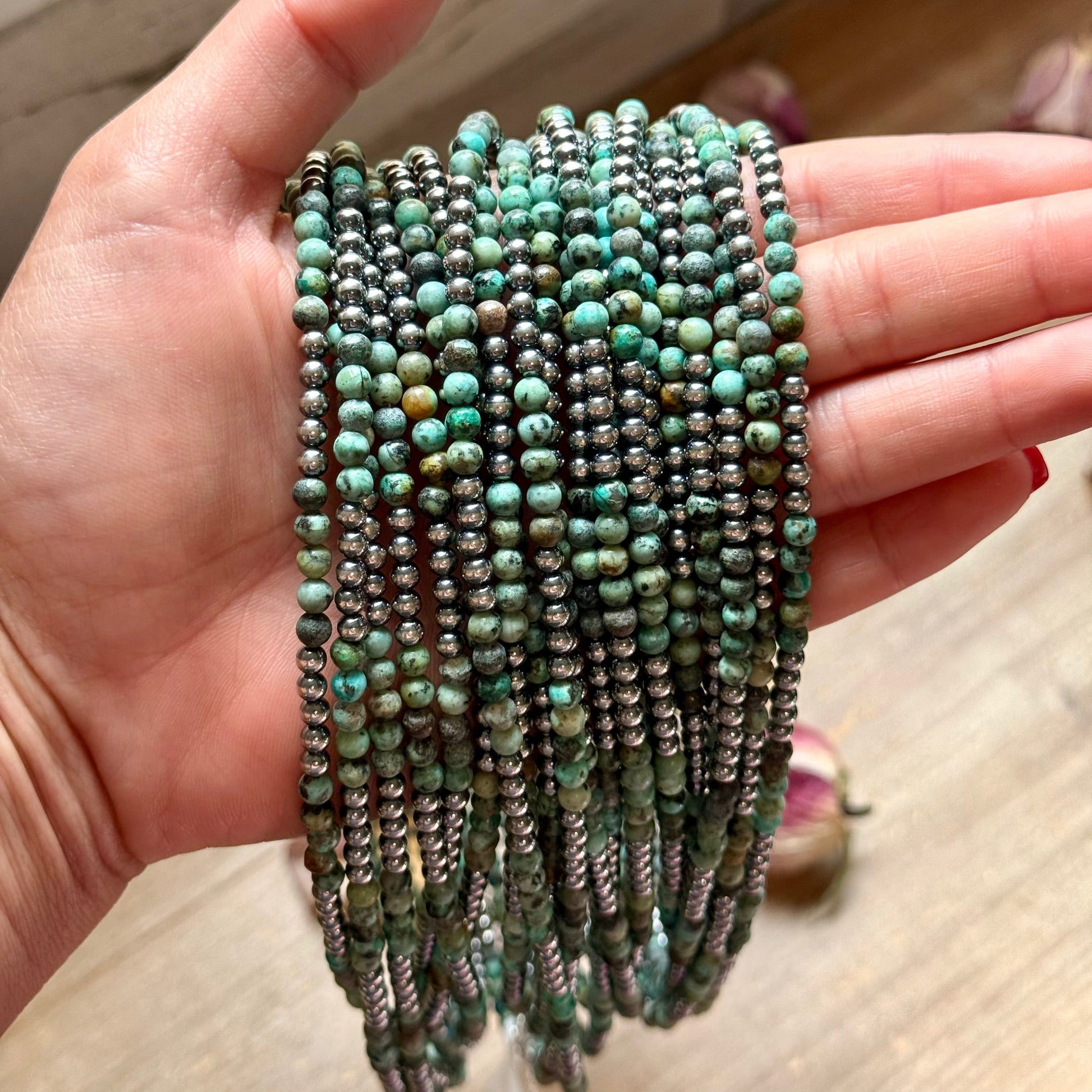 Sterling Silver & African Turquoise Necklace – 19” The Bijoux FAB Jewelry