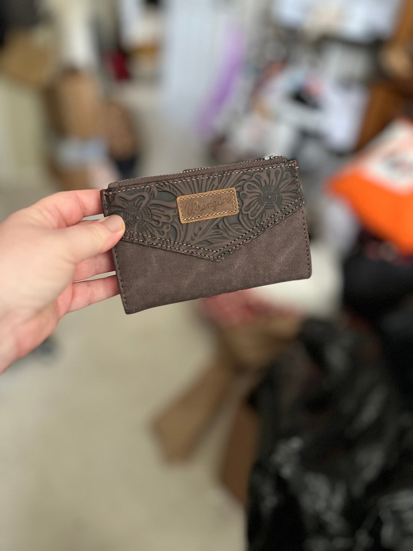 Wrangler Card Holder Bi-Fold Wallet No 709 Cedar Hill Country Market