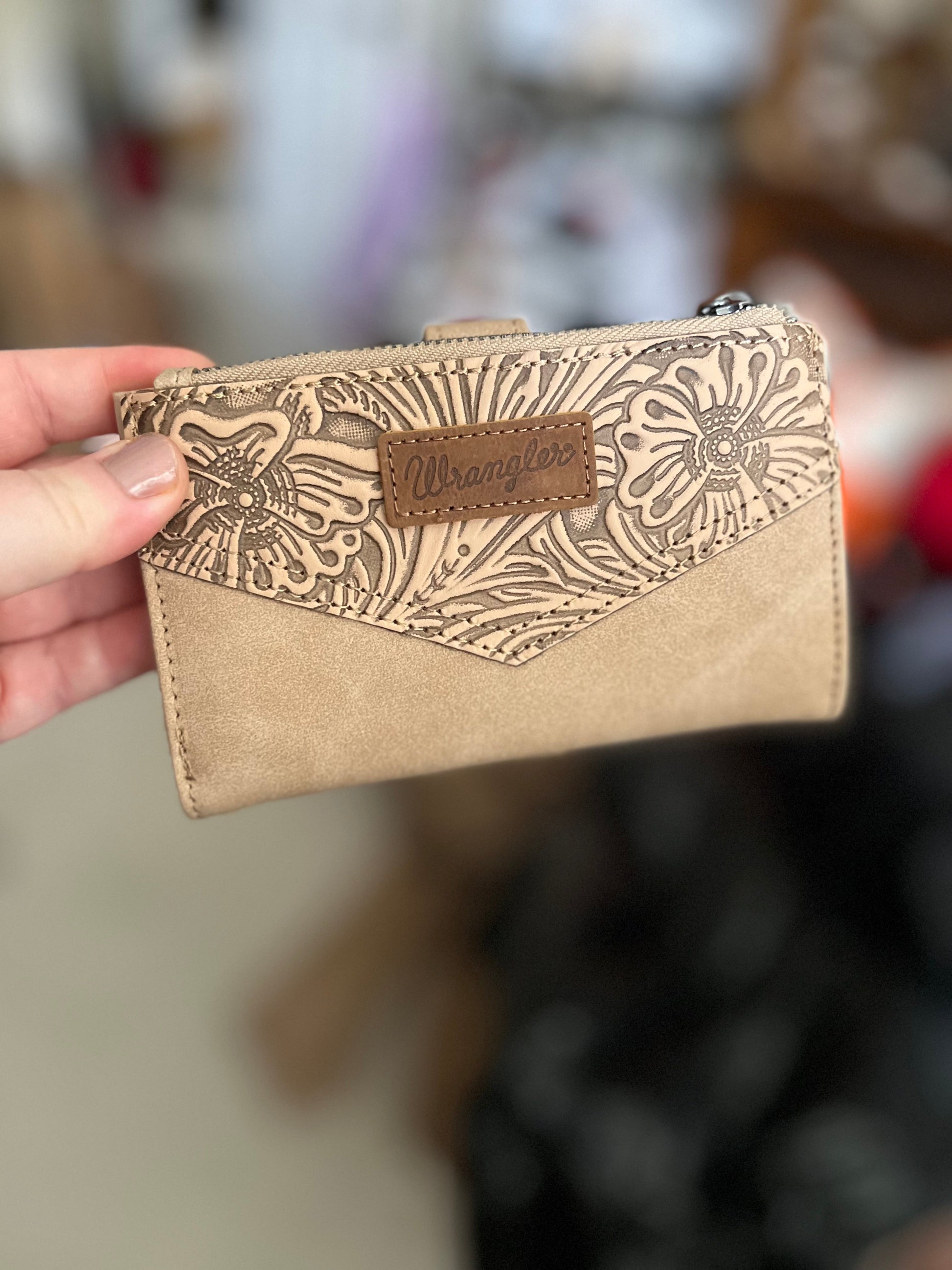 Wrangler Card Holder Bi-Fold Wallet No 709 Cedar Hill Country Market