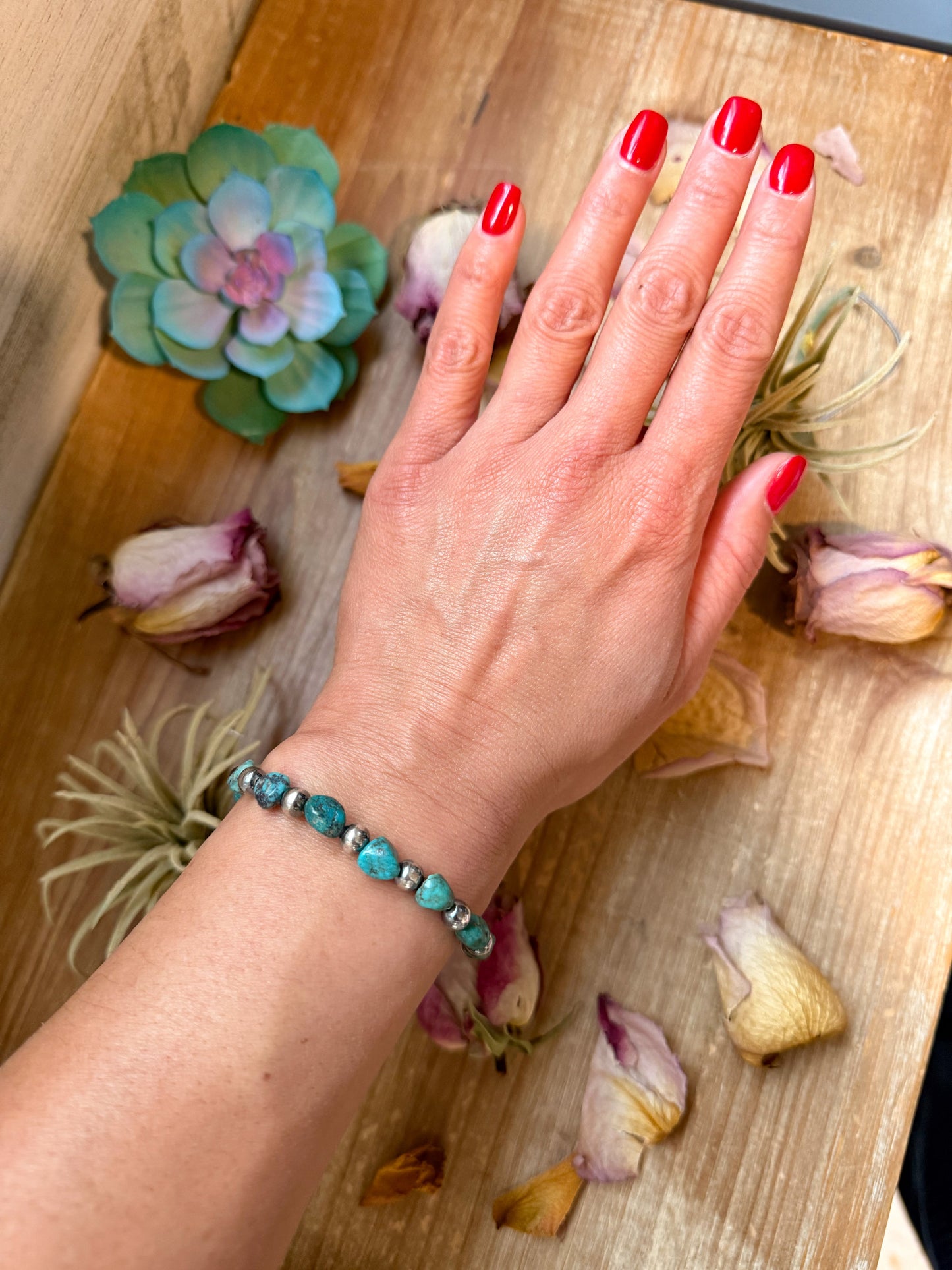 Sterling Silver & Blue Turquoise Nugget Bracelet – The Bijoux FAB Jewelry