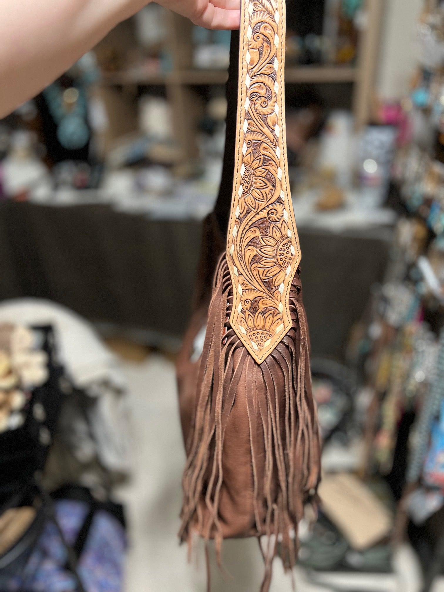 American Darling Hobo Genuine Leather Handbag No 945 Cedar Hill Country Market