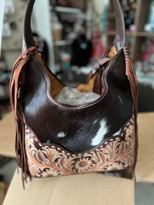 Hobo Genuine Western Leather Women Bag Cedar Hill Country Market