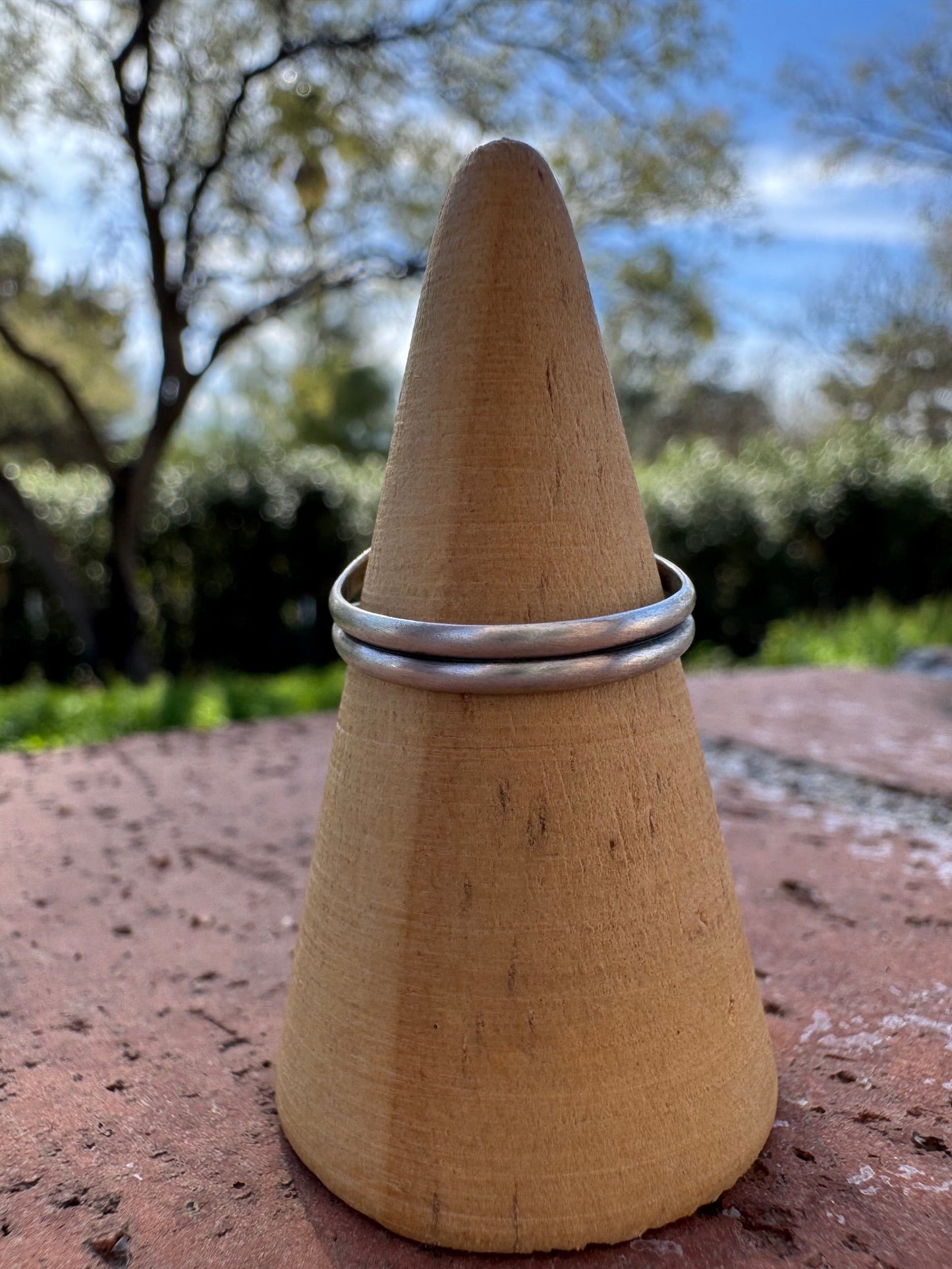 Handcrafted Teardrop Golden Hills Turquoise & Sterling Silver Ring Nizhoni Traders LLC