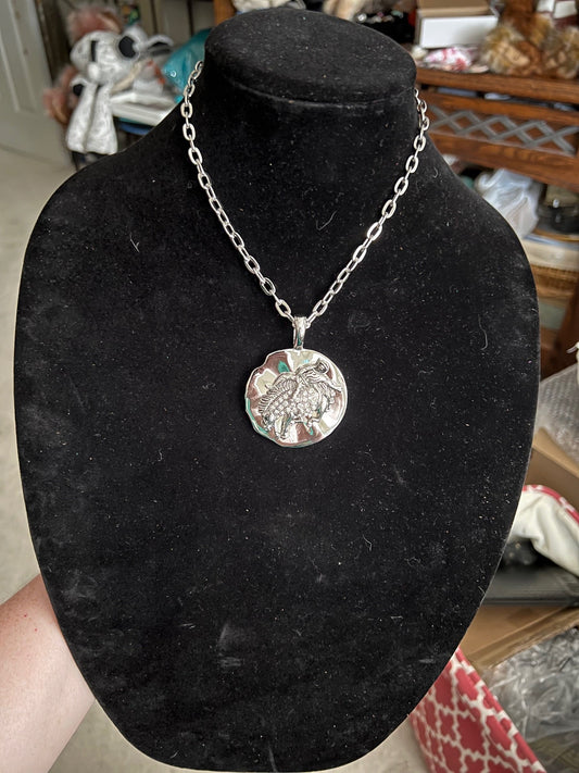 Bucking Bronco Silver Plated Pendant Necklace Cedar Hill Country Market