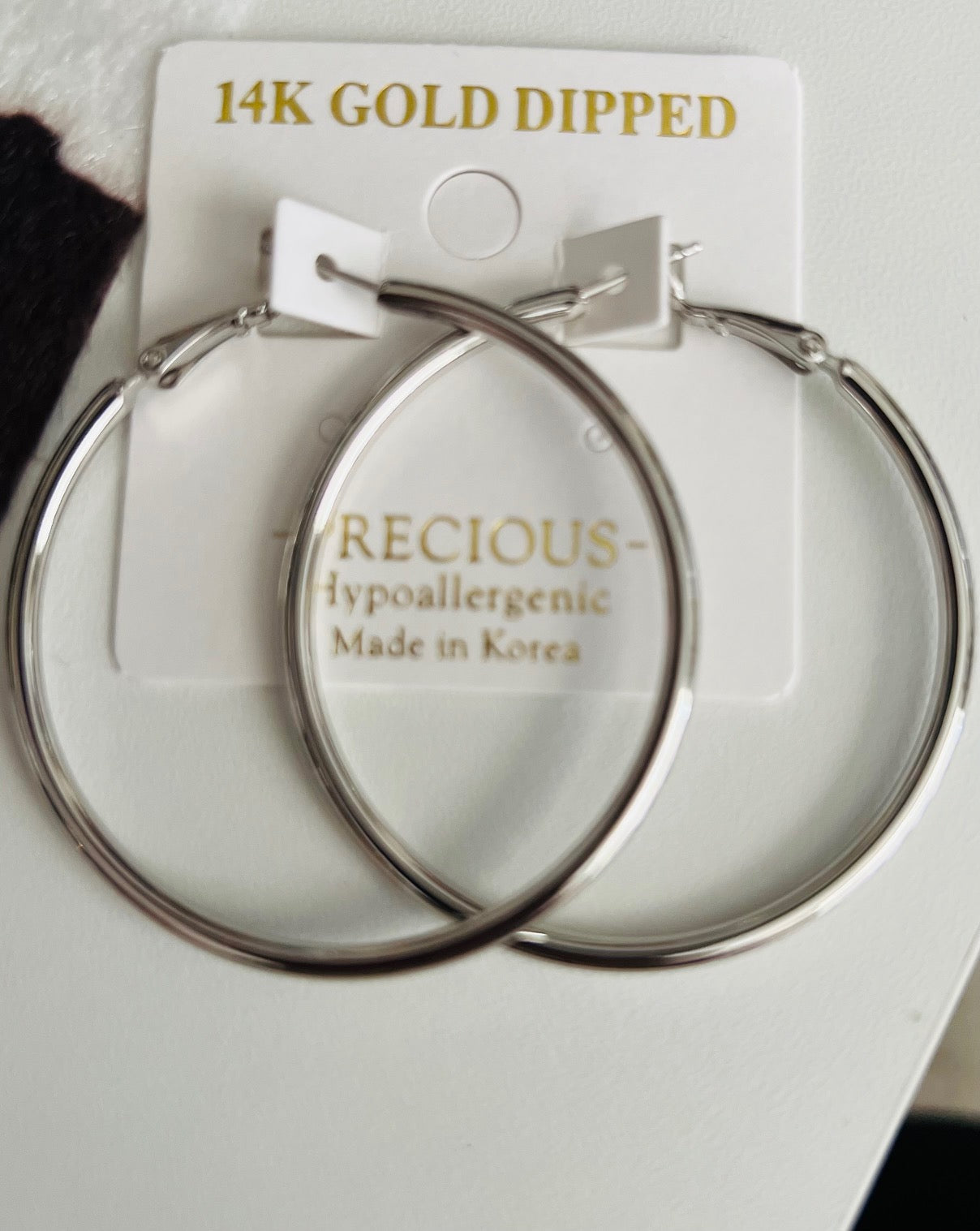 14 karat dipped Silver Hoops - Multi CedarHill Country Market