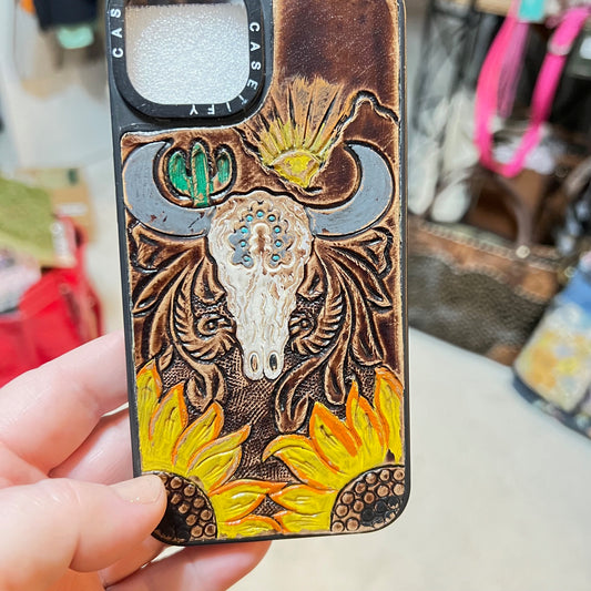 Cowhide and Leather Phone Cases - IPhone 15 Pro (Copy) CedarHill Country Market