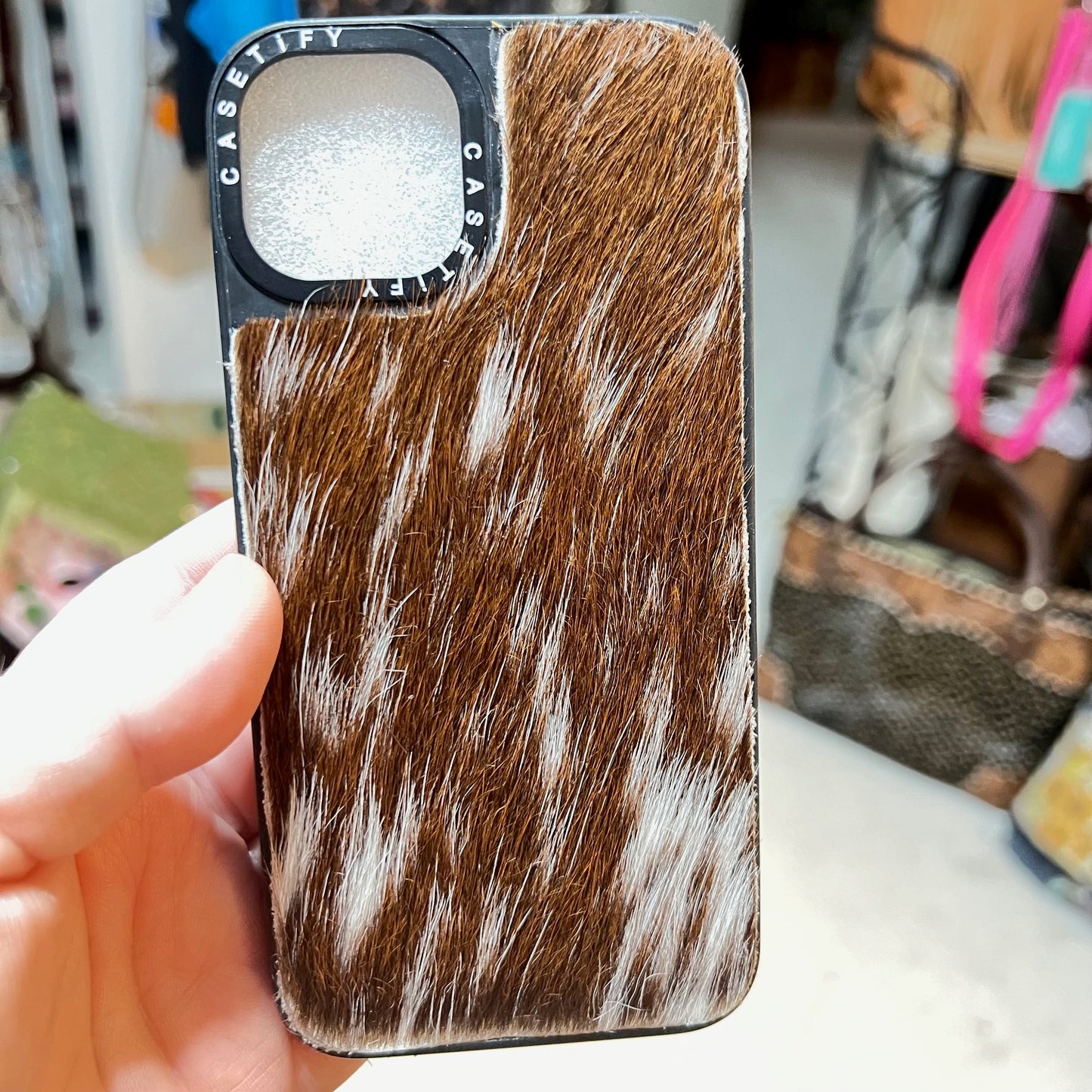 Cowhide Phone Cases - IPhone 14 Pro CedarHill Country Market