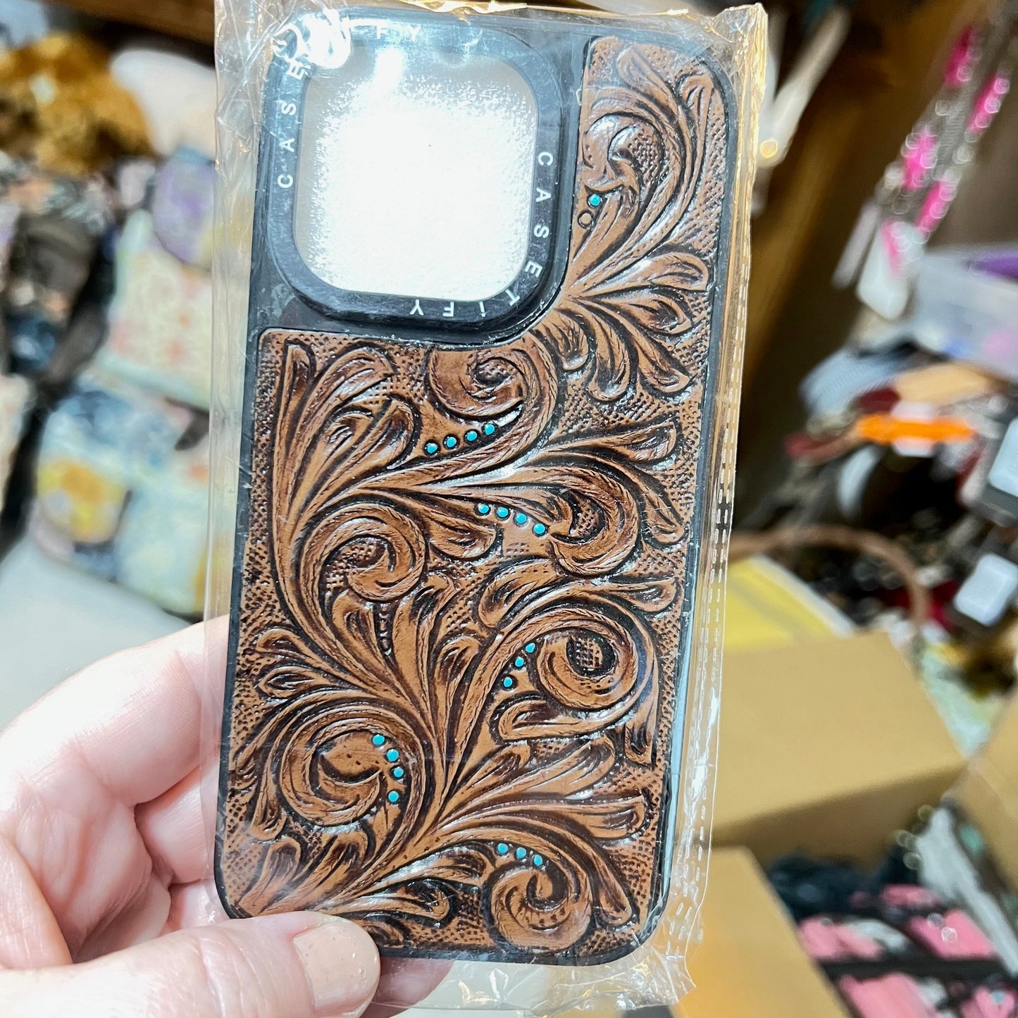 Cowhide and Leather Phone Cases - IPhone 15 Pro (Copy) CedarHill Country Market