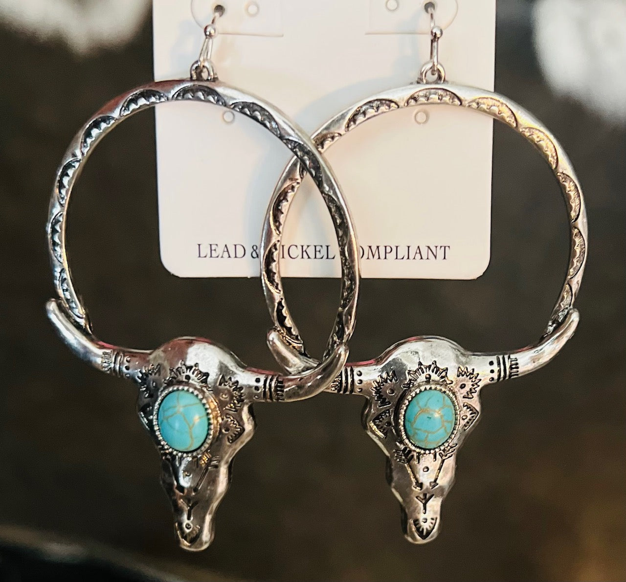 Bullhead Hoop Earrings 1004 CedarHill Country Market