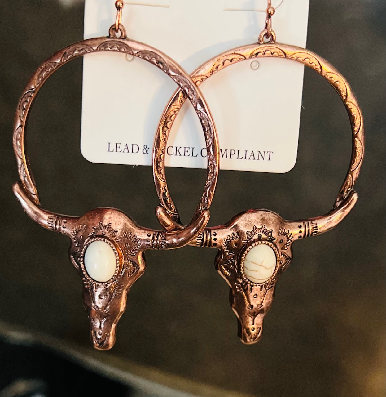 Bullhead Hoop Earrings 1004 CedarHill Country Market