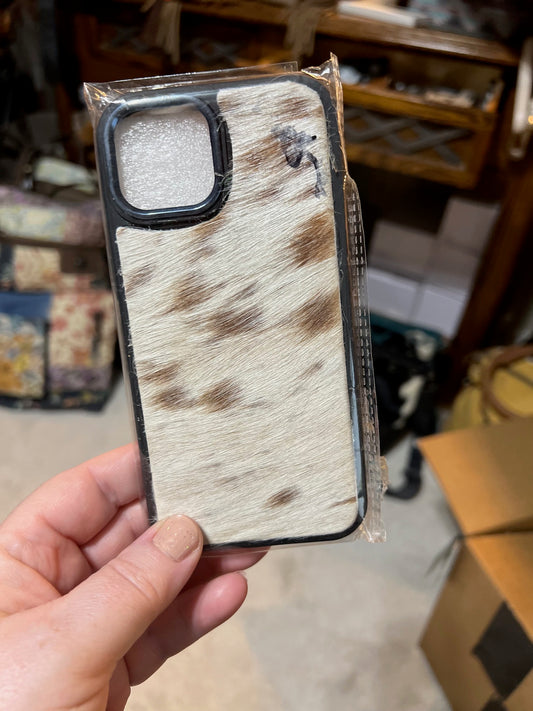 Cowhide and Leather Phone Cases - IPhone 15 CedarHill Country Market