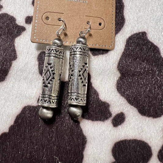 Silver Bullet Aztec Earrings 0990 CedarHill Country Market