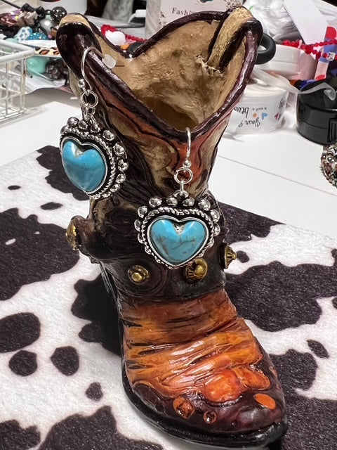 Fashion Heart Earrings - Multi Cedar Hill Country Market