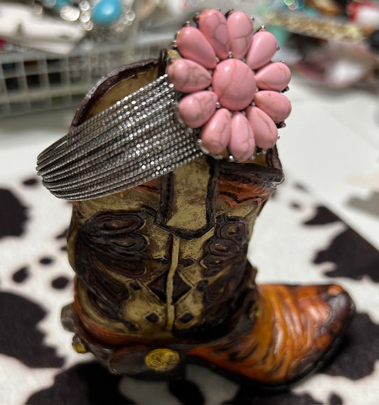 Pink Concho Bracelet Cuff Cedar Hill Country Market