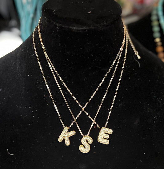 18 Karat Gold Dipped Initial Necklaces - Multi Cedar Hill Country Market