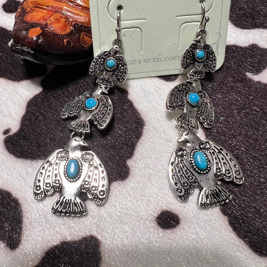 Thunderbird Earrings Cedar Hill Country Market