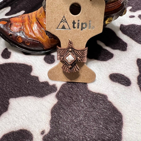 Fashion Copper Thunderbird Cuff Ring CedarHill Country Market