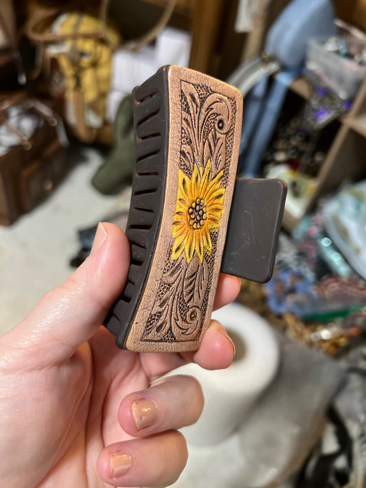 Sunflower Hair Clip Cedar Hill Country Market