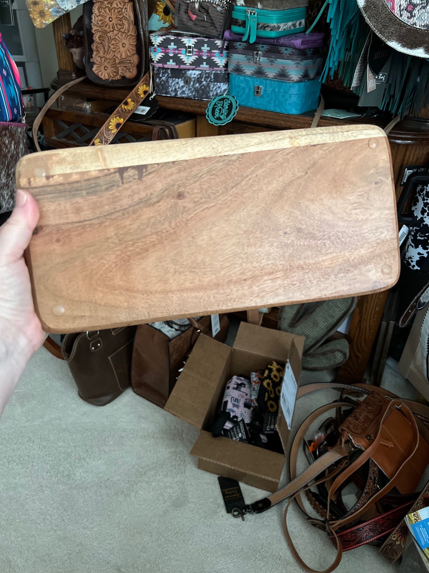 Personalized Wooden Jewelry/Key Trays 13 inch Cedar Hill Country Market