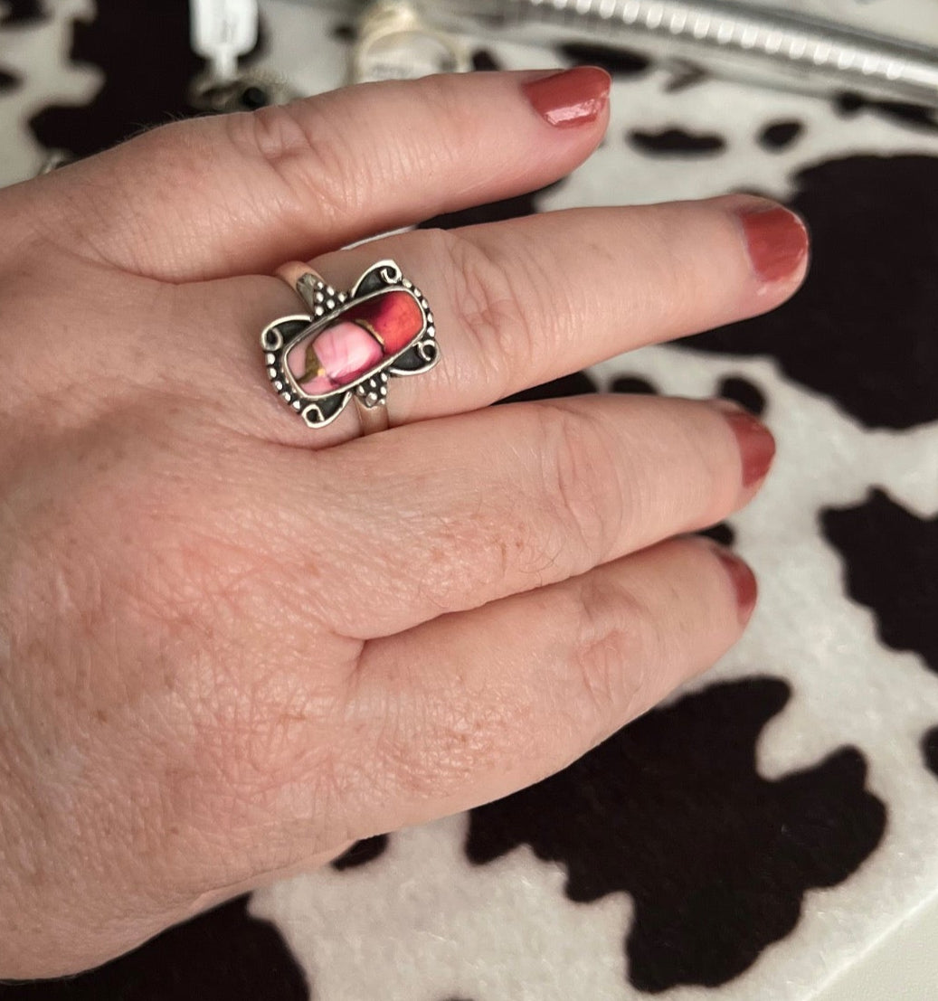 Genuine Rose Dahlia Ring Size 9 Cedar Hill Country Market