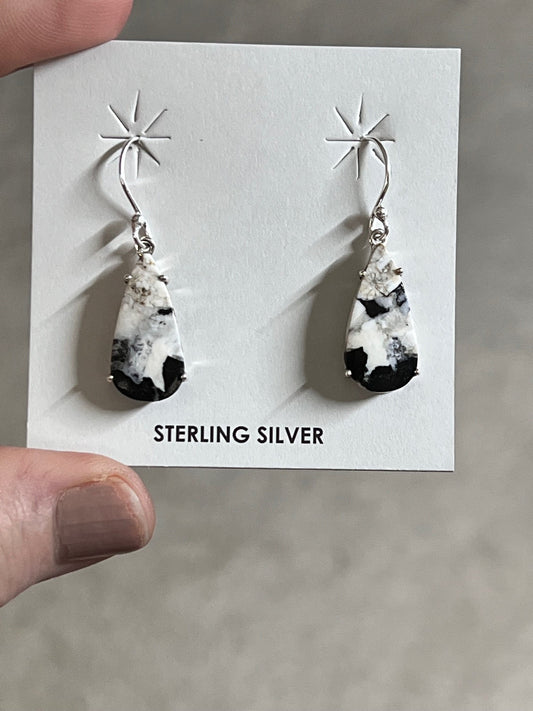 Handmade White Buffalo Dangle Earrings CedarHill Country Market