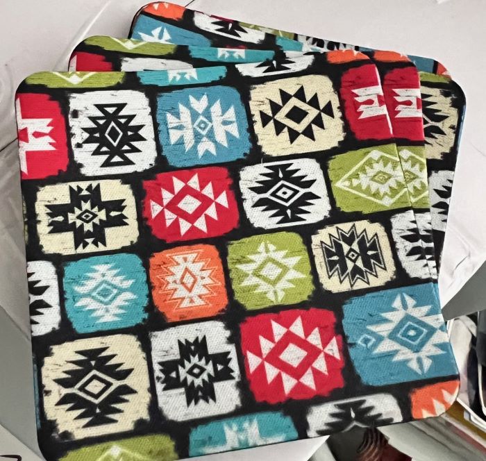 Aztec Patchwork Coaster Set of 4 Cedar Hill Country Market