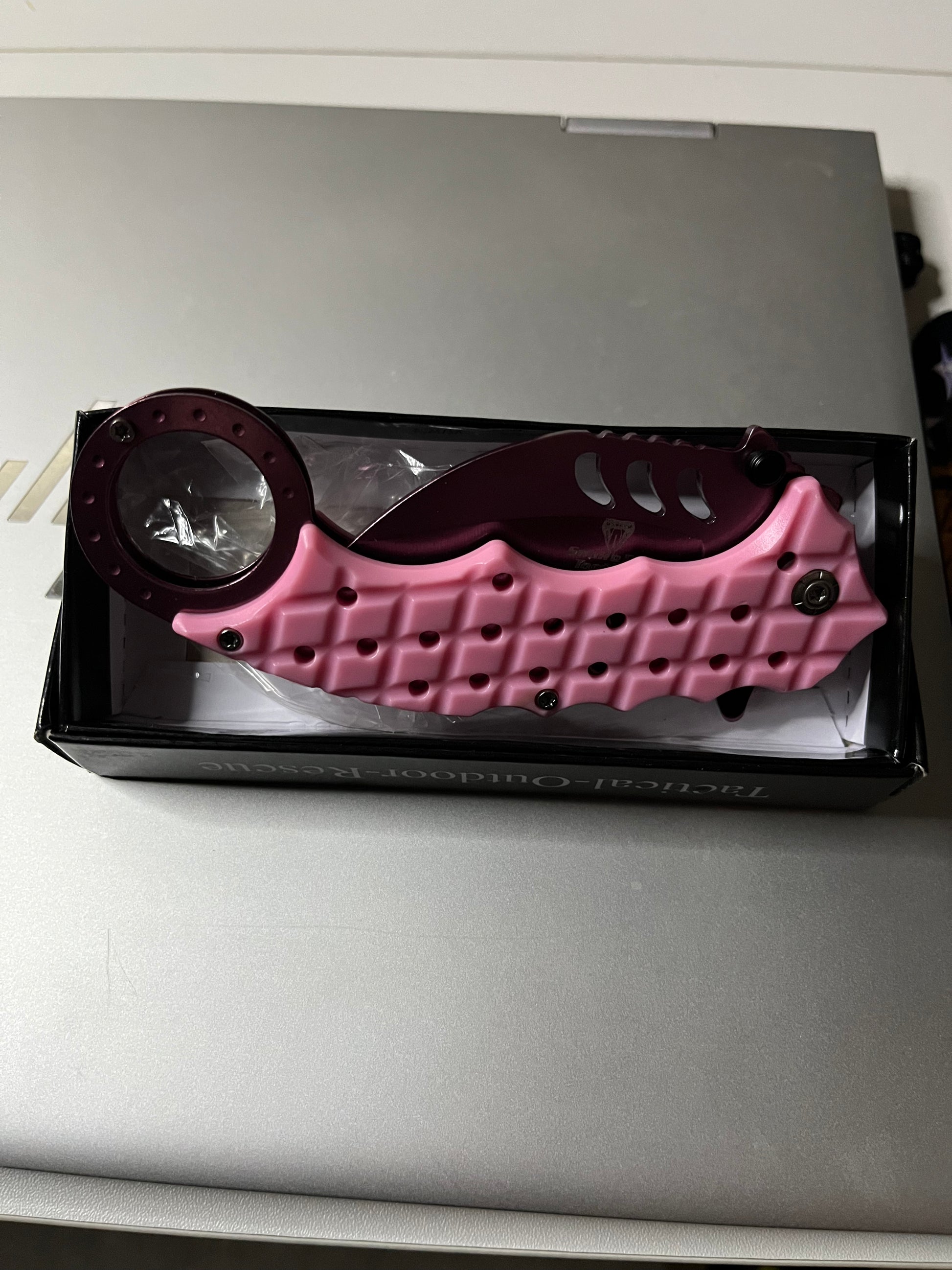 Snake Eye - Tactical Karambit Style Spring Assist Pocket Knife (SE-1344PKPK) 7350 CedarHill Country Market