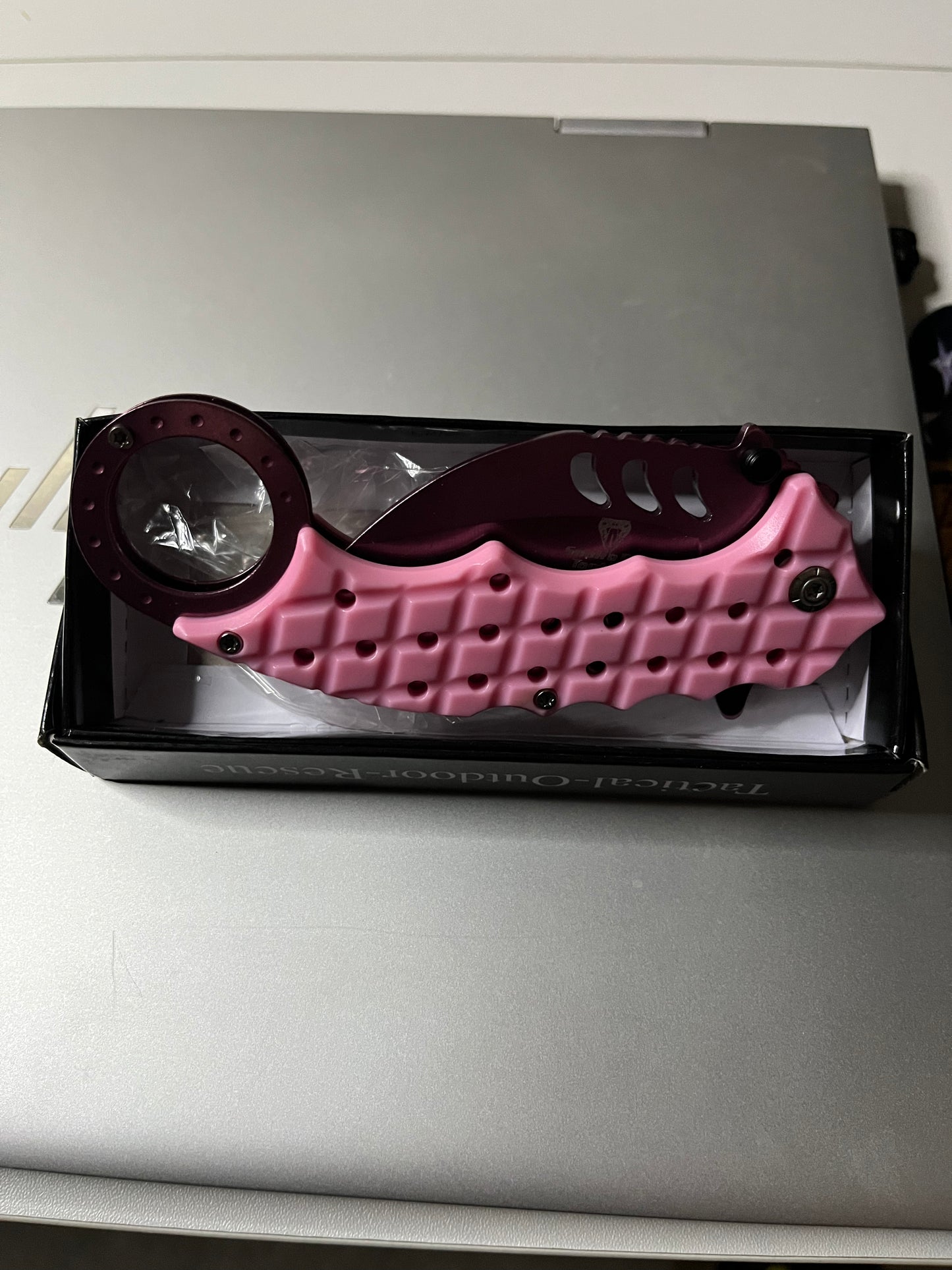 Snake Eye - Tactical Karambit Style Spring Assist Pocket Knife (SE-1344PKPK) 7350 CedarHill Country Market