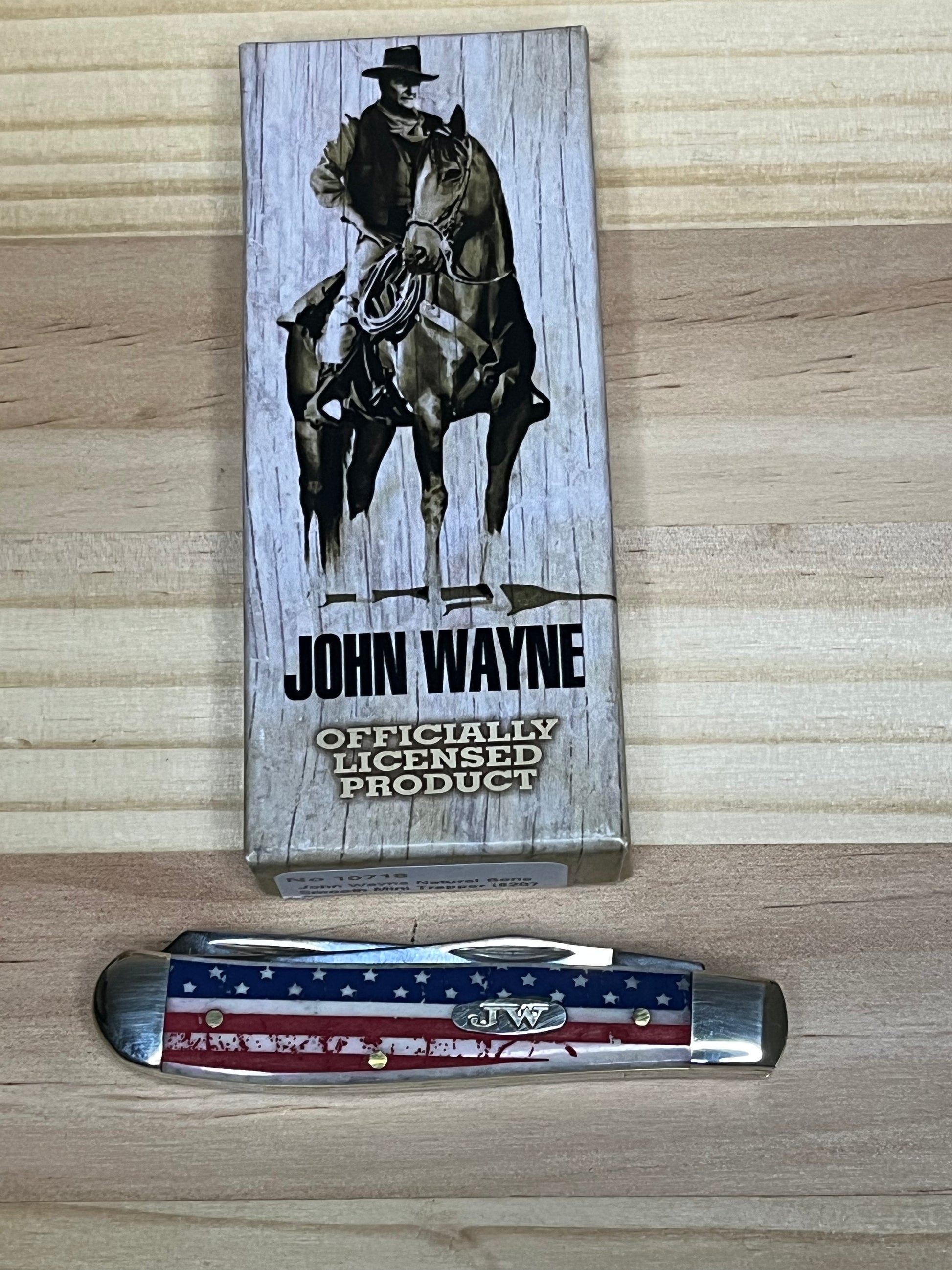 Case John Wayne Natural Bone Smooth Mini Trapper Pocket Knife (CA10718) 7255 CedarHill Country Market