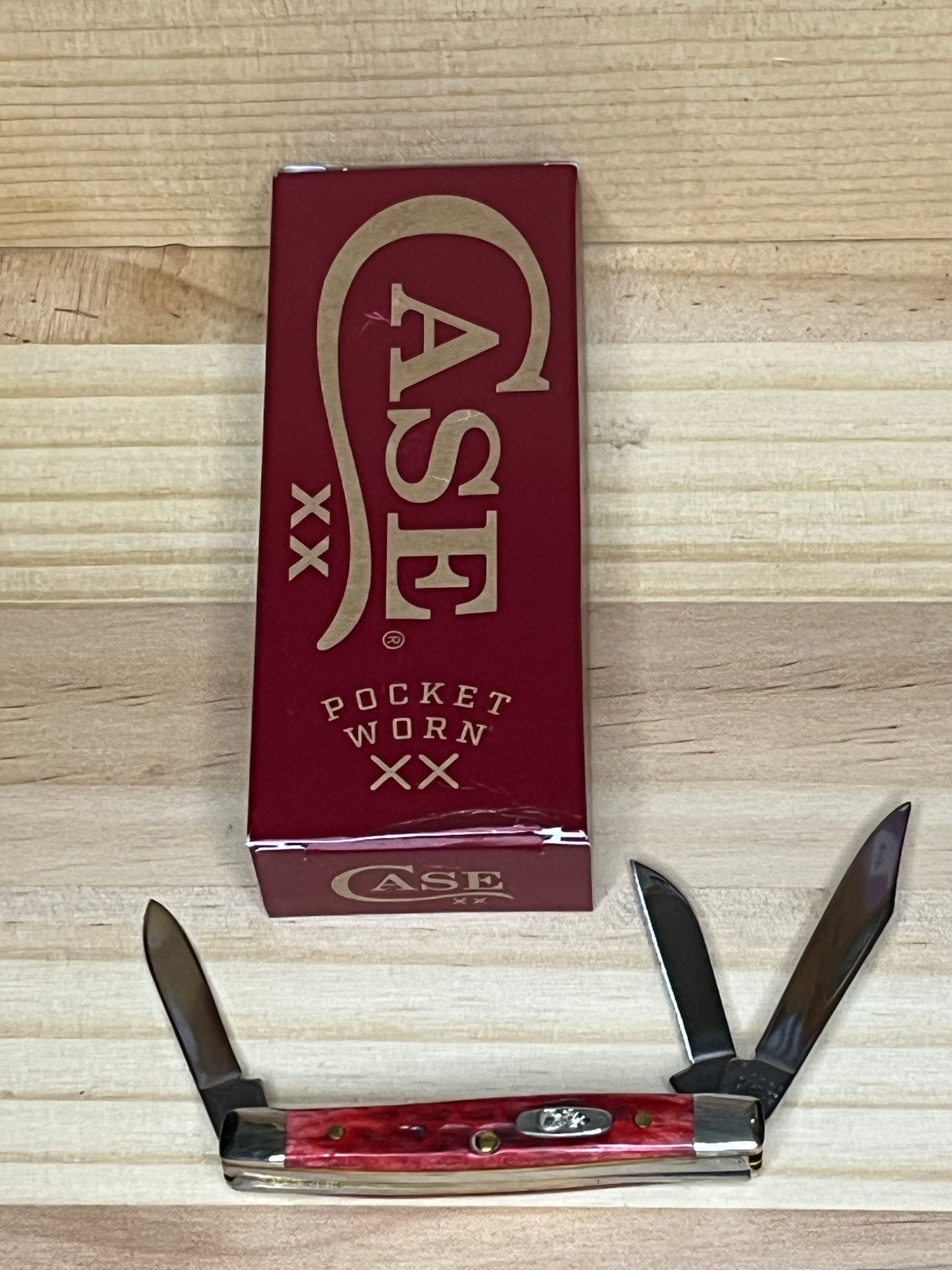Case Pocket Worn Old Red Bone Corn Cob Jig Small Stockman Pocket Knife (CA10305) 7249 CedarHill Country Market