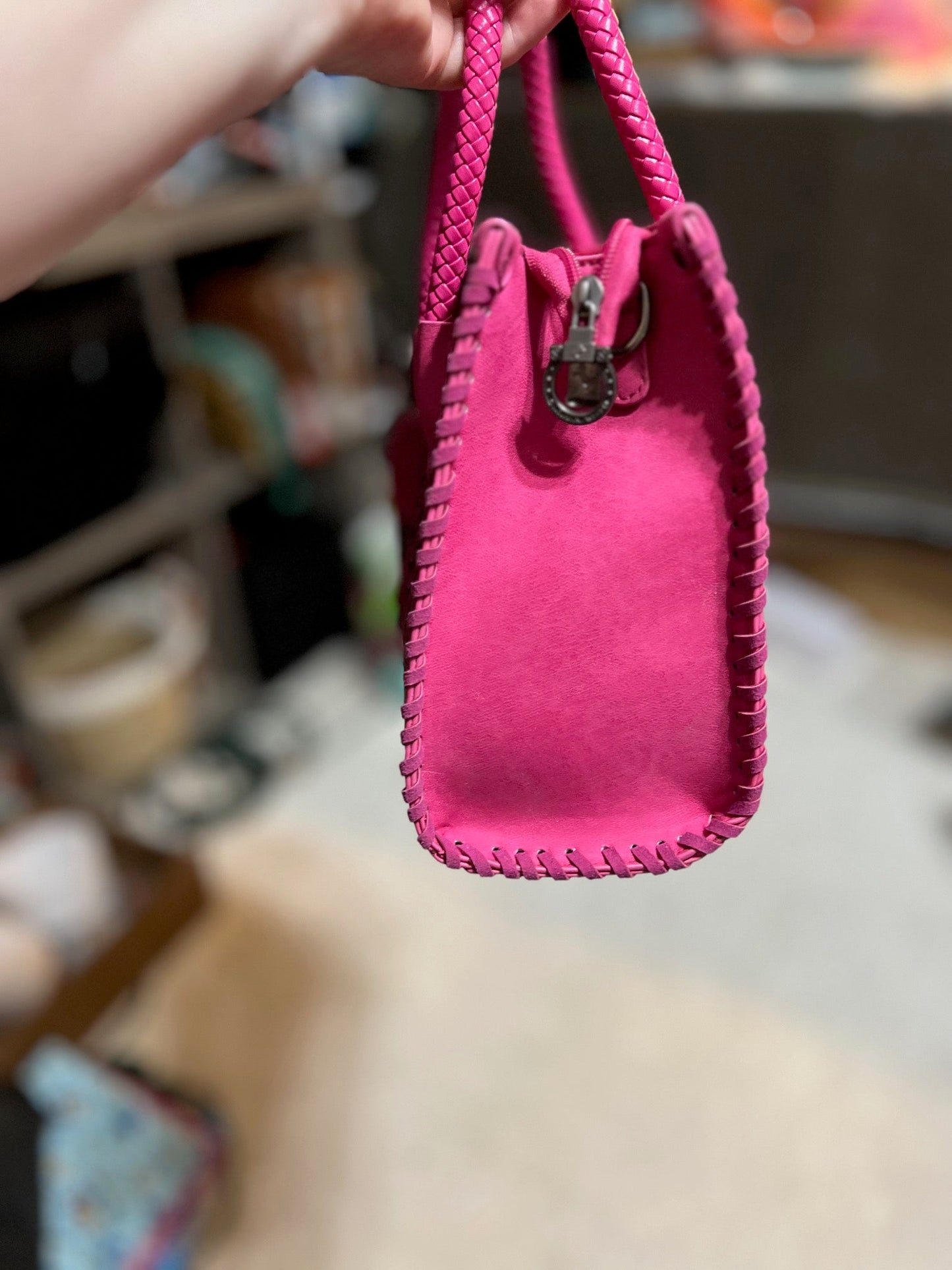 Wrangler Embossed Crossbody - Dark Pink with Wallet Cedar Hill Country Market