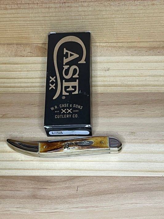 Case 6.5 BoneStag Medium Texas Toothpick Pocket Knife (CA65328) 7252 CedarHill Country Market