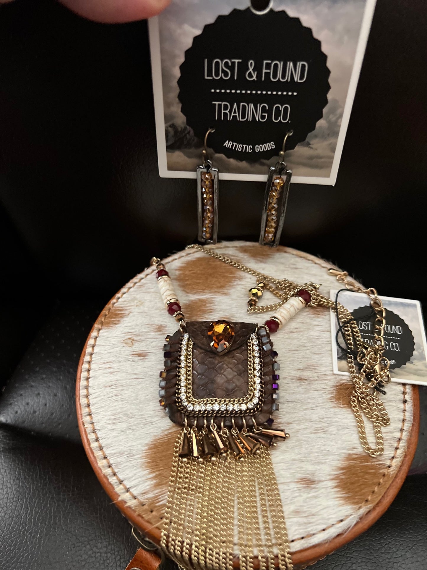 Native American Inspired Necklace and Earring Set Cedar Hill Country Market