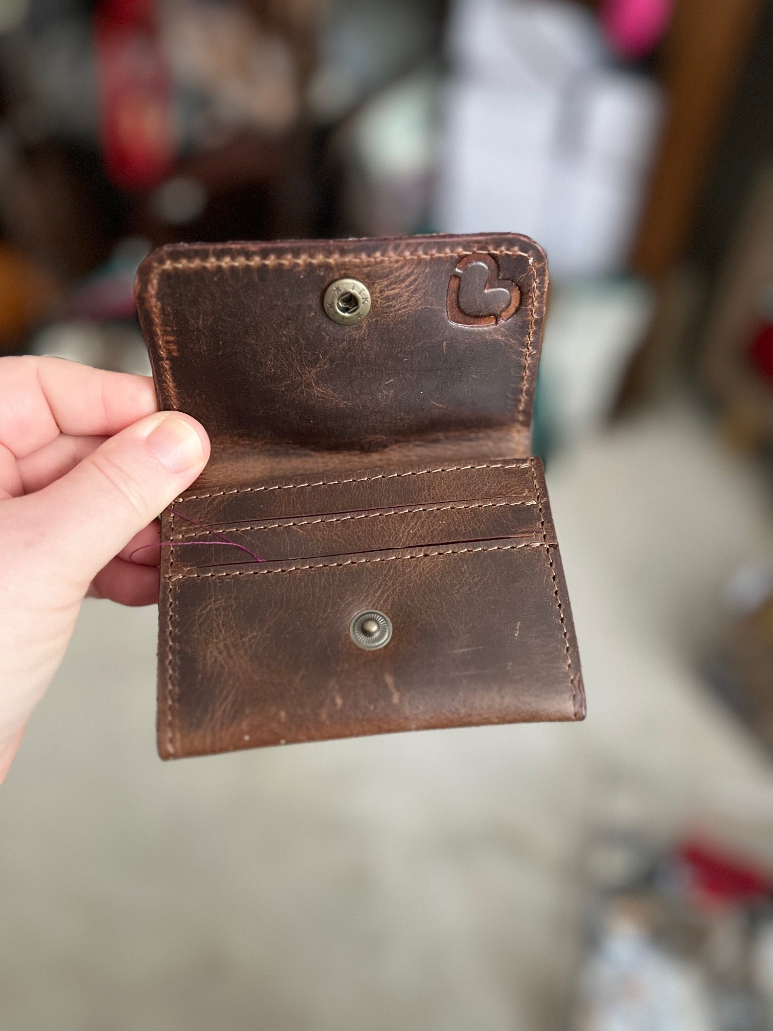 Leather and Hide Coin Purse - Assorted CedarHill Country Market