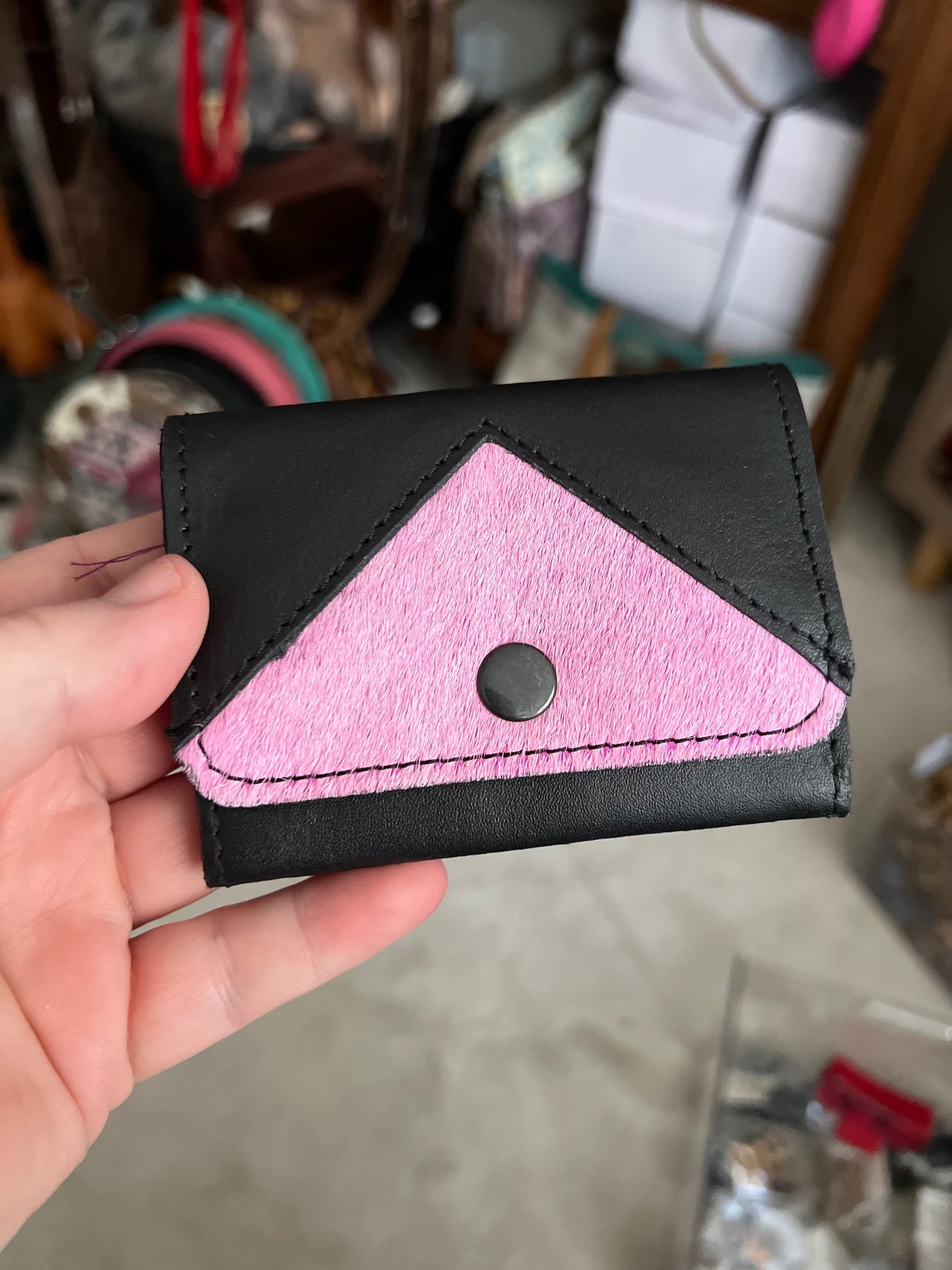 Leather and Hide Coin Purse - Assorted CedarHill Country Market