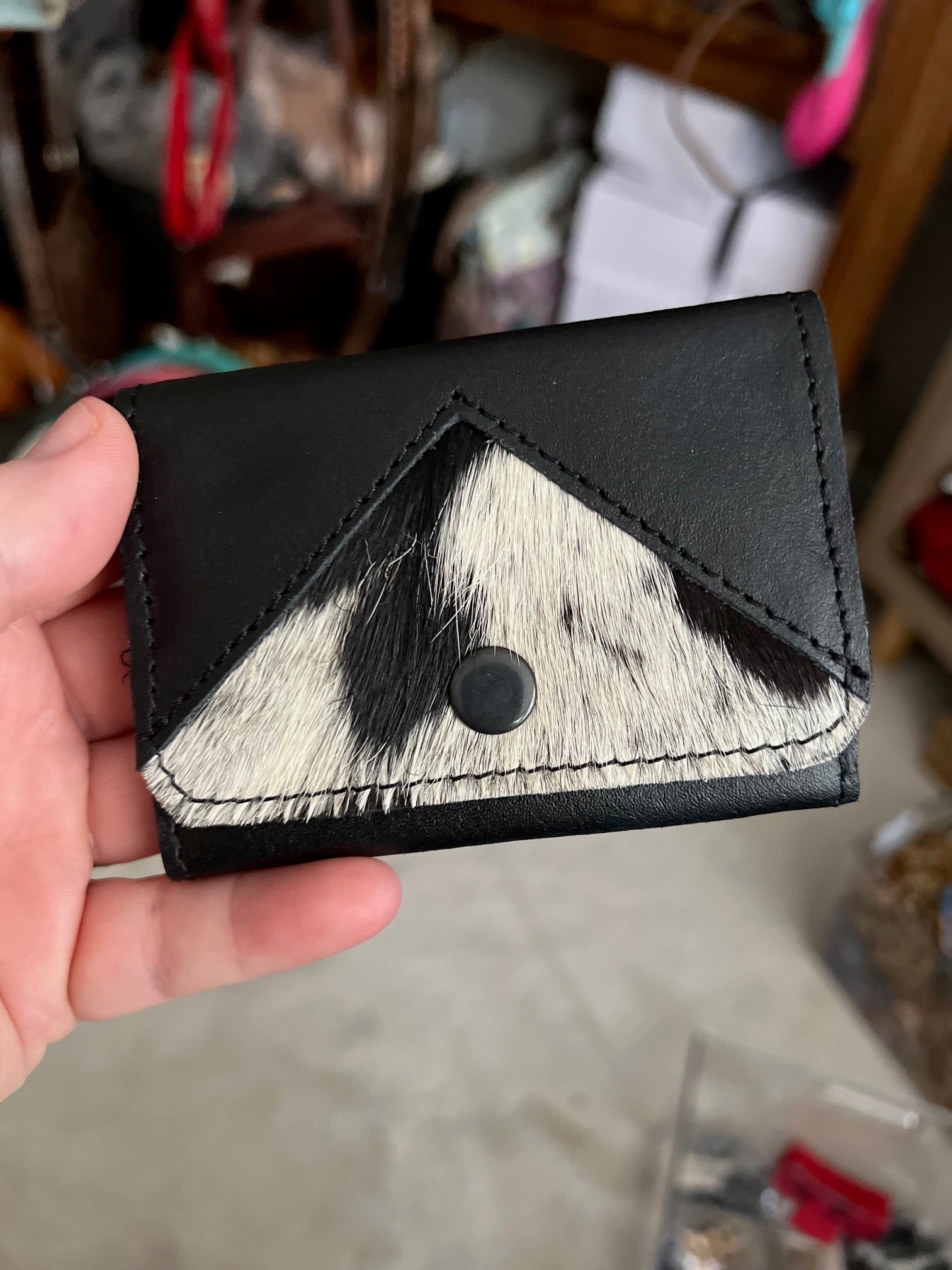 Leather and Hide Coin Purse - Assorted CedarHill Country Market