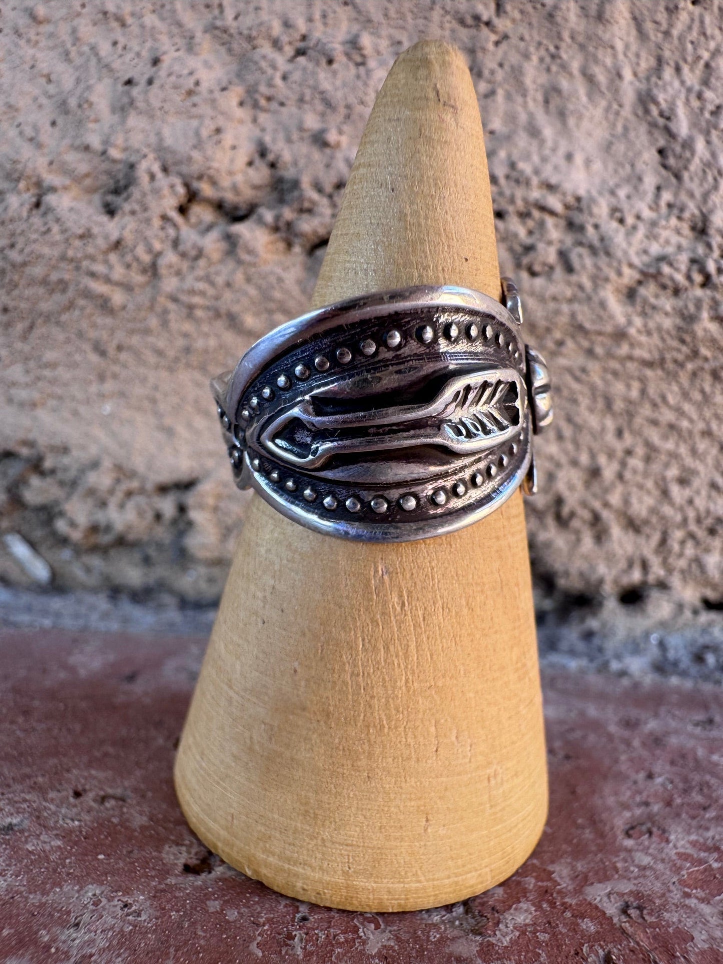 Handcrafted Sterling Silver Thunderbird Ring by Darrell Cadman Nizhoni Traders LLC