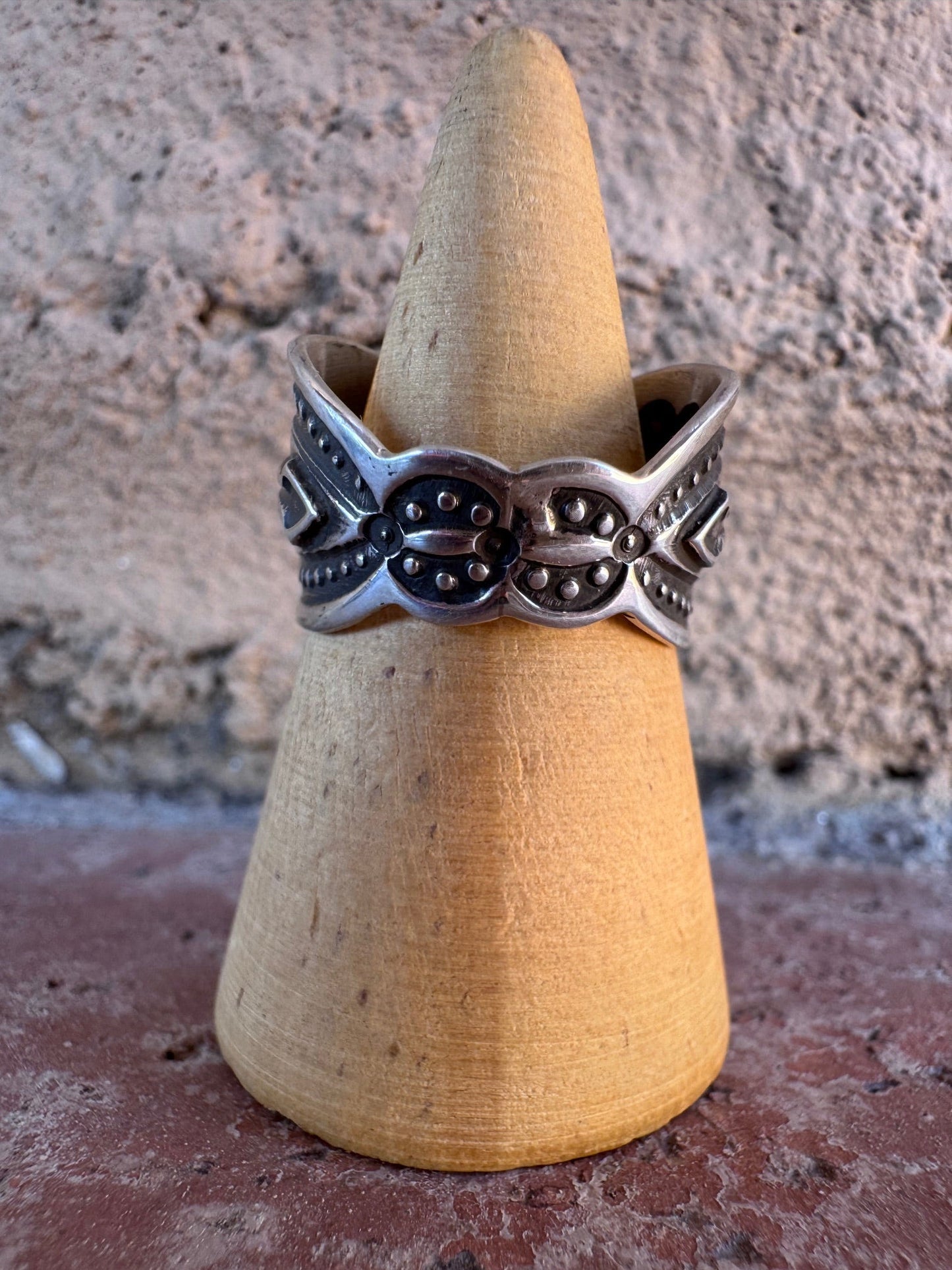 Handcrafted Sterling Silver Thunderbird Ring by Darrell Cadman Nizhoni Traders LLC