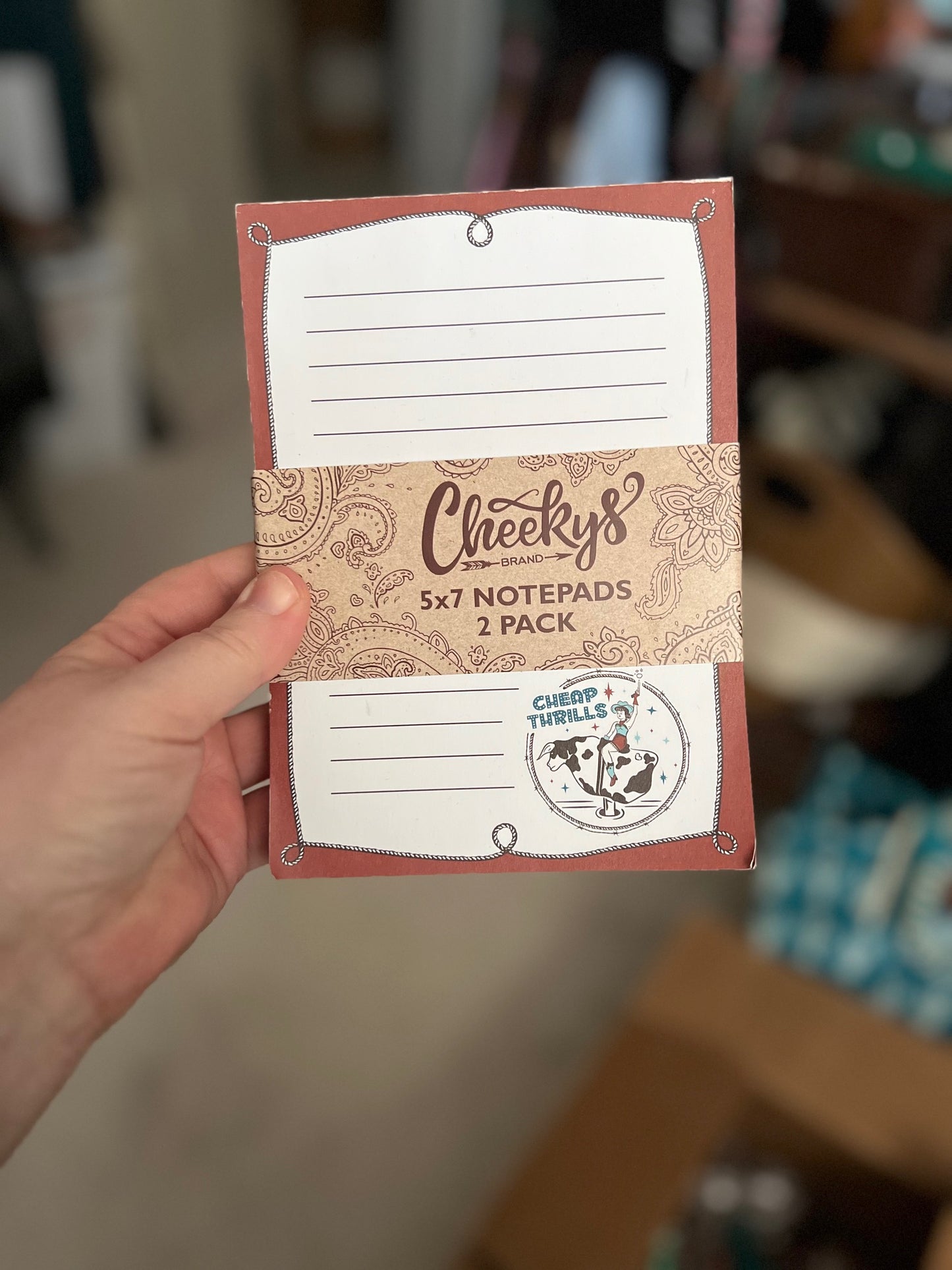 Cheekys 5 X 7 Notepads 2 pack CedarHill Country Market