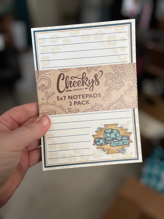 Cheekys 5 X 7 Notepads 2 pack CedarHill Country Market