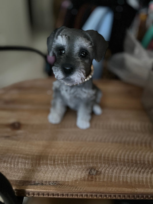 Schnauzer Pup Statues CedarHill Country Market