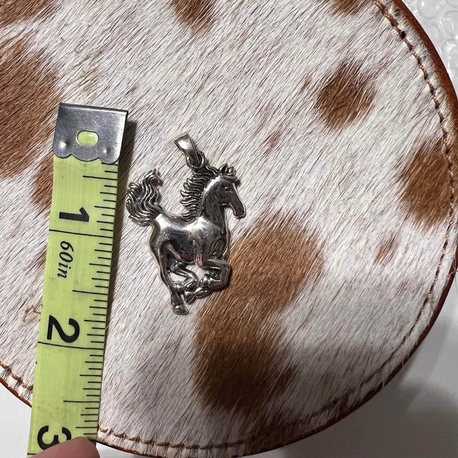 Sterling Silver Running Stallion Horse Pendant Cedar Hill Country Market