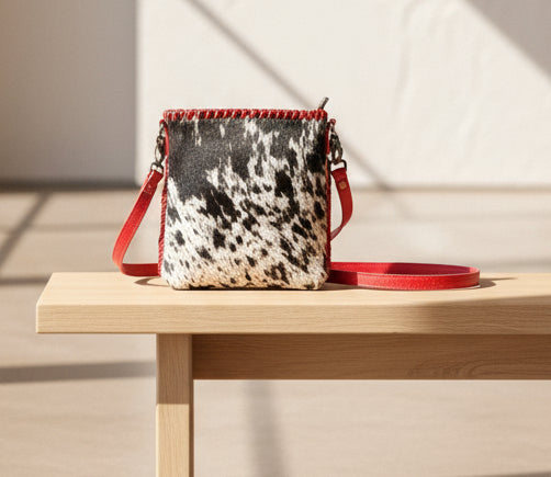 Trinity Ranch Hair-On Cowhide Fringe Concealed Carry Crossbody Bag -Red Cedar Hill Country Market