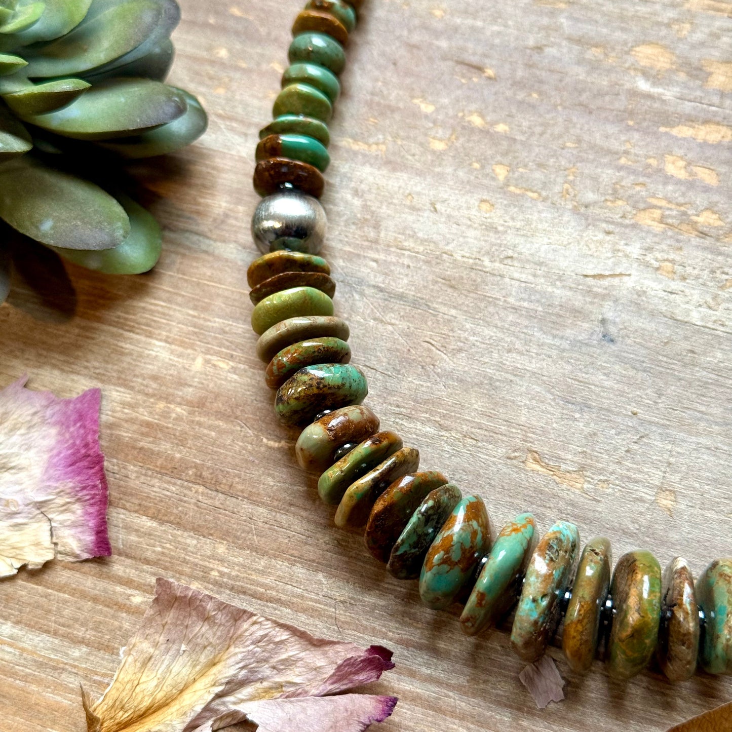 Green Turquoise & Black Hematite Necklace – 23.5” The Bijoux FAB Jewelry